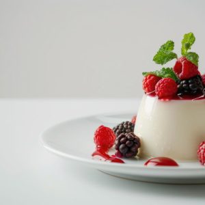 Panna cotta aux fruits rouge